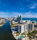 Aerial view panorama of Fort Lauderdale